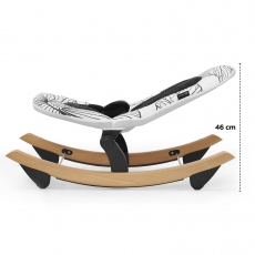 Крісло-гойдалка Kinderkraft Finio Black/White